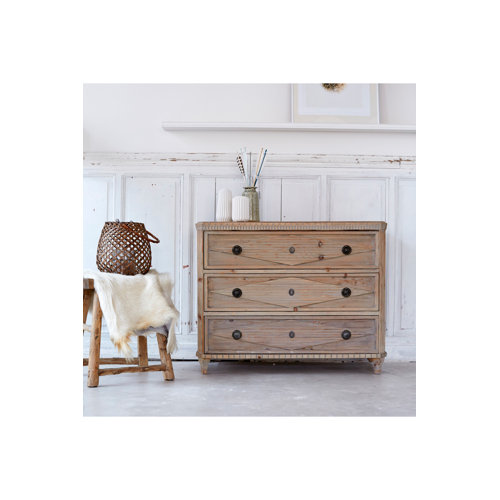 Tikamoon Chest 3 Drawer Dresser Wayfair